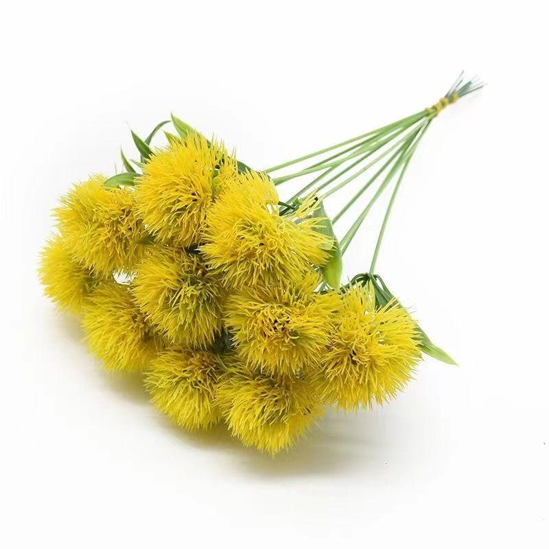 Simulated Single-headed Dandelion Wedding TV Cabinet Dining Table Desktop Decoration Ornament DIY Handmade Bouquet Finished Product
