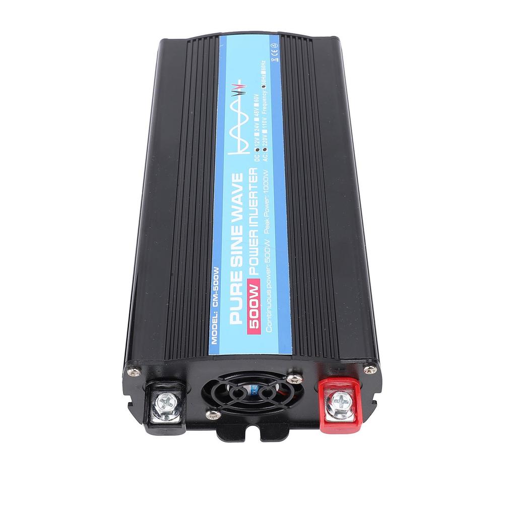 Pure Sine Wave Inverter 500W 12V DC To 120V AC Car Solar Power Converter With 2 USB Digital LCD