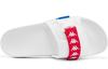 Men's Slippers Kappa Slide Slippers Unisex Korean White/Cherry Red/Sea Medium Blue