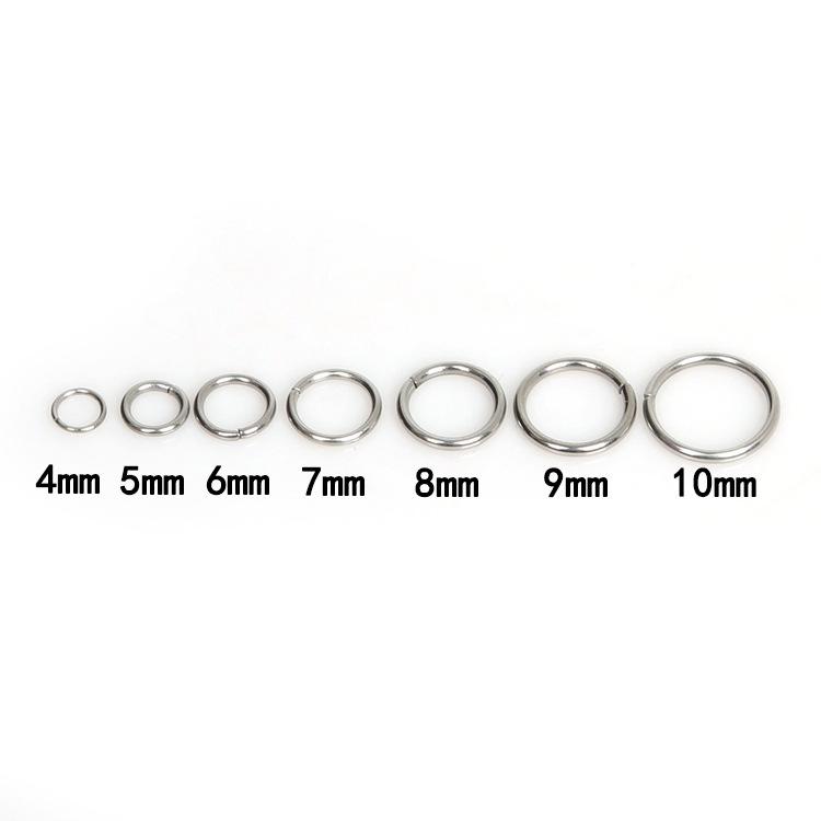 

Stainless Steel Open Jump Rings for DIY Earrings, Bracelets, and Accessories 4mm 200 pcs/package