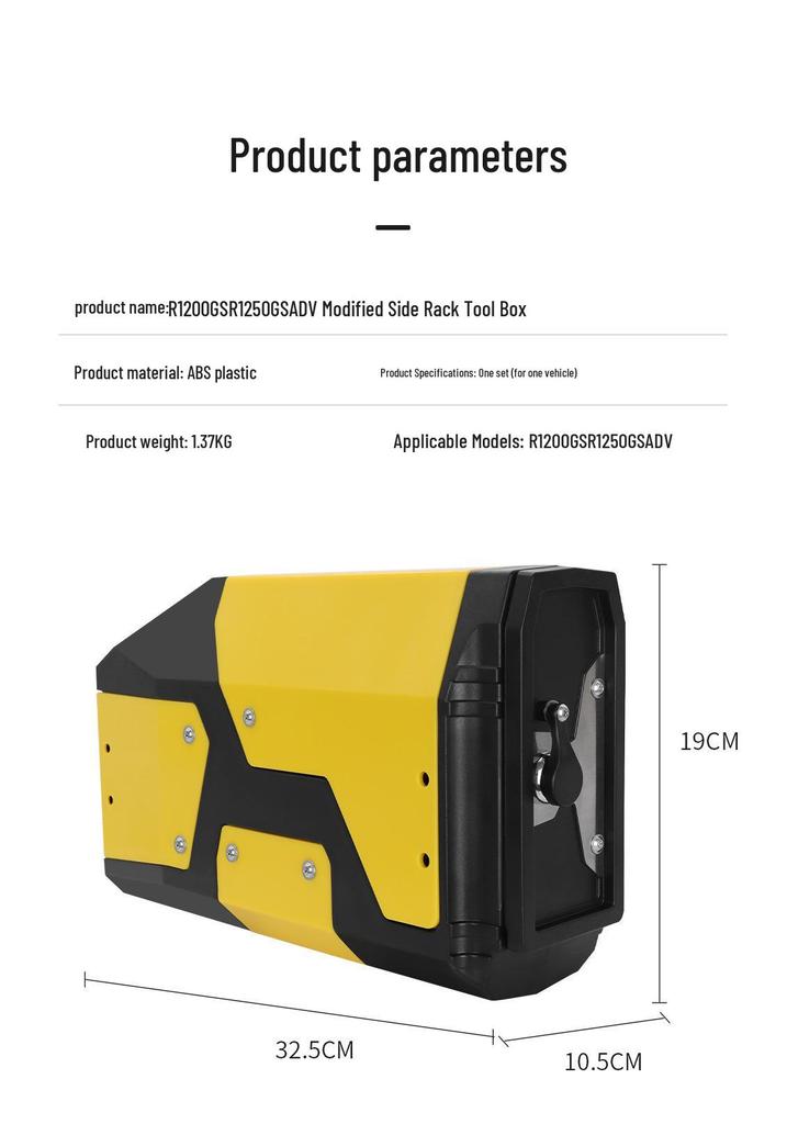 BMW R1200GS/R1250GS (2013-2025) Side Rack Toolbox