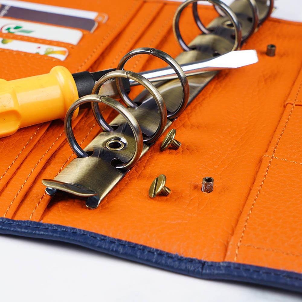 Folder Clip Metal Binding Hoops Loose-leaf Ring File Folder Refillable Spiral Rings Binder Clip