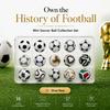 KNK Mini Football Design Evolution Collection Set 1970-2026 Historical Tournament Inspired Soccer Ball Mini Soccer Fans, Sports Enthusiasts