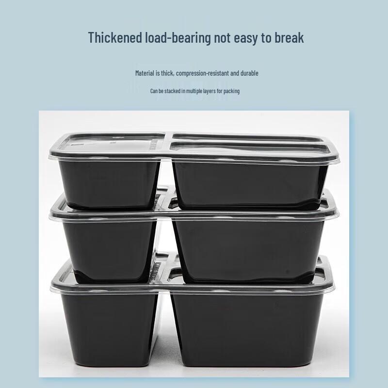 Disposable Microwavable 5-Compartment Lunch Boxes