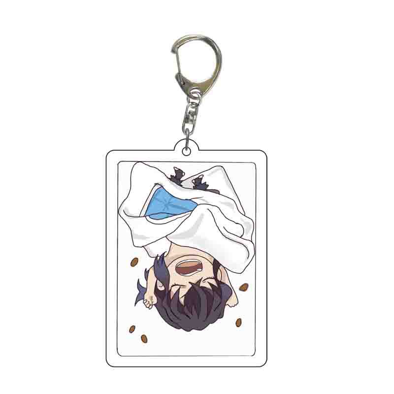 Demon Slayer Anime Keychain Acrylic Transparent Keychain Pendant Accessories For Fans Collection Gift Cosplay Merchandise
