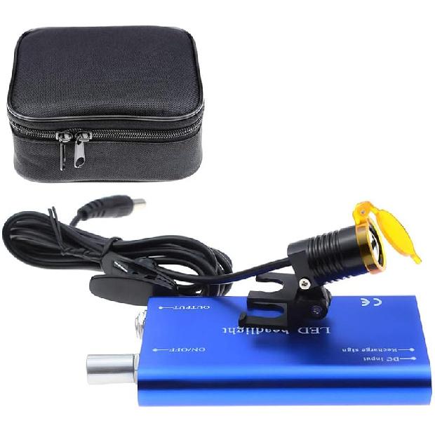 Lampă LED Portabilă 3W pentru Cap, Lampă Frontală LED 3W cu Prindere la Talie, Clip de Plastic, Filtru pentru Binoclu Medical de Mărire