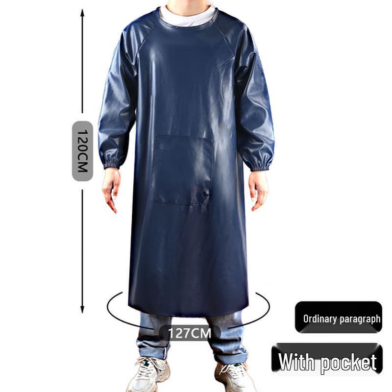 COFLYEE Waterproof Oil-Proof Leather Work Apron