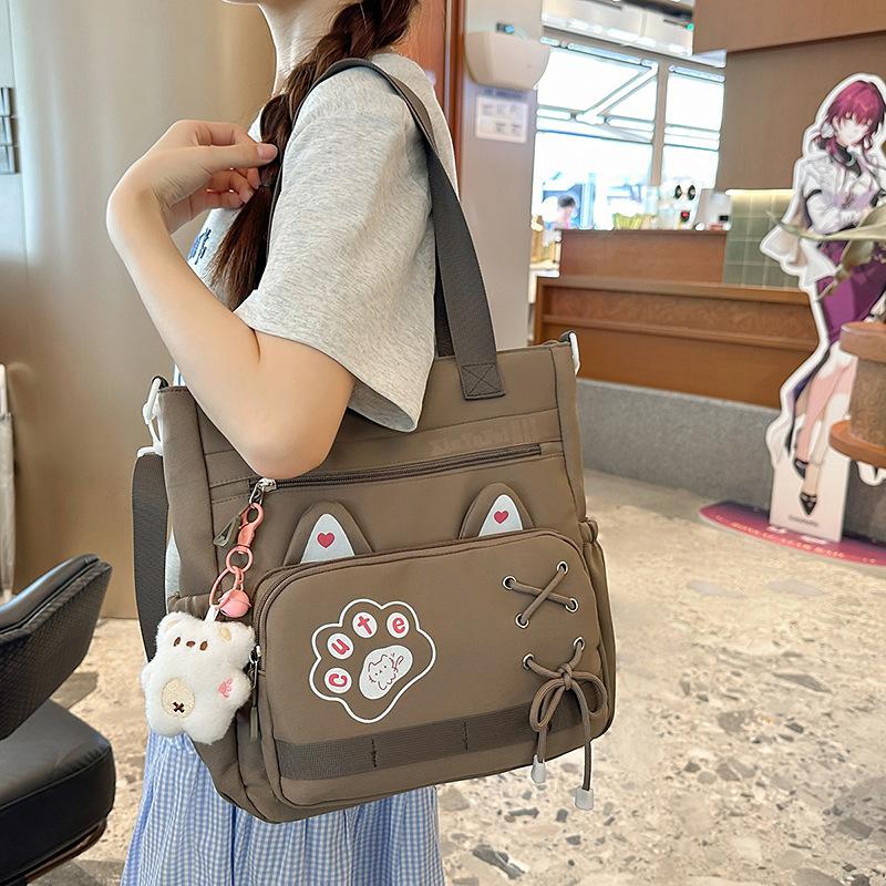 New backpack fashion kitten large capacity shoulder backpack junior high school students backpack high value school bag