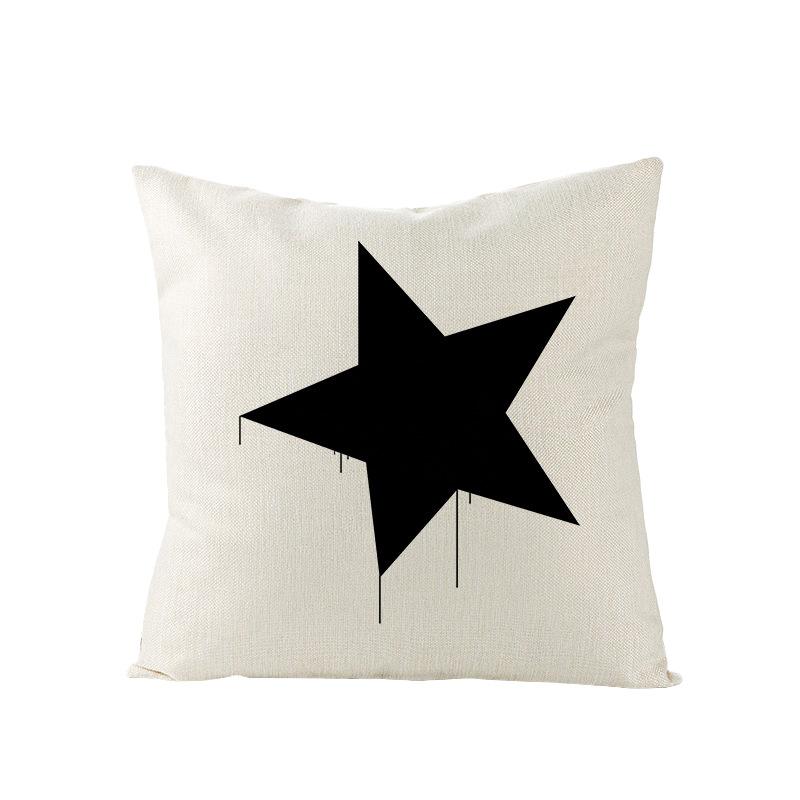 Home Furnishings Nordic Polyester Cushion Cover Black Letter Digital Print Cushion Cover Cushion Cover