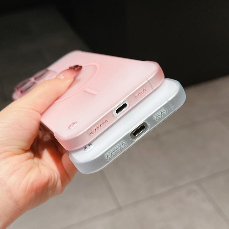 Husă Transparentă Mată Fără Ramă pentru Magsafe Pentru iPhone 16 Pro 15 Pro Max 14 13 12 11 Subțire PC Dur Rezistentă la Șocuri Încărcare Wireless Husă Magnetică pentru Telefon