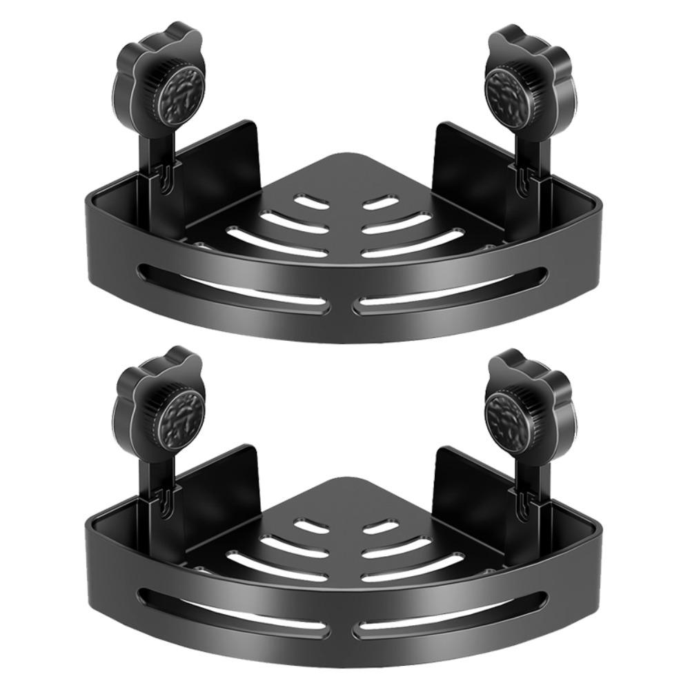 Punch-Free Corner Storage Shelf Plastic Shampoo Rack Multifunctional Triangle Storage Rack  Kitchen