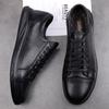 New High Quality White Fashion Men's Genuine Leather Sneakers Breathable Casual Flat Shoes Mens Luxury Shoes Designers Men Shoes