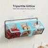 Grid Kitchen Organizer Basket Wall Mounted Tableware Drainboard Functional Fruit Vegetable Storage Home Kitchen Accessories