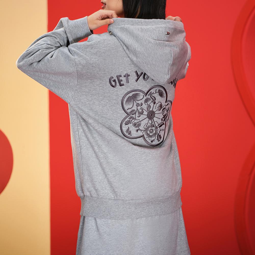 New FILA ORIGINALE Sweatshirt Unisex Medium Heather Gray F51M519202F-MG