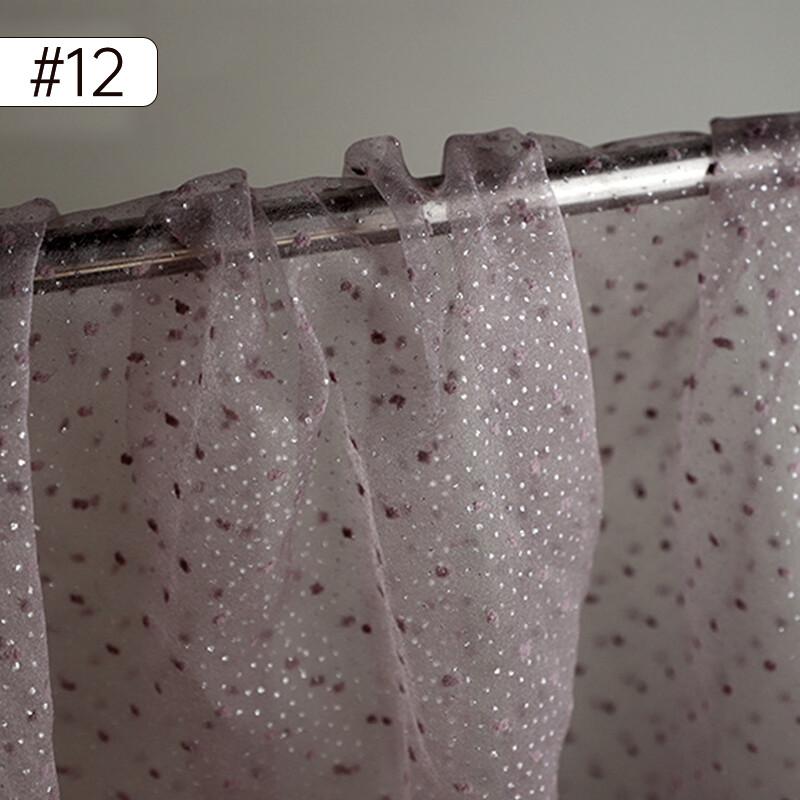 100X150Cm Bubble Flocking Dots Organza Tulle Fabric DIY Bridal Dress Wedding Decor Puff Skirt Net Fabric Summer Dress Children