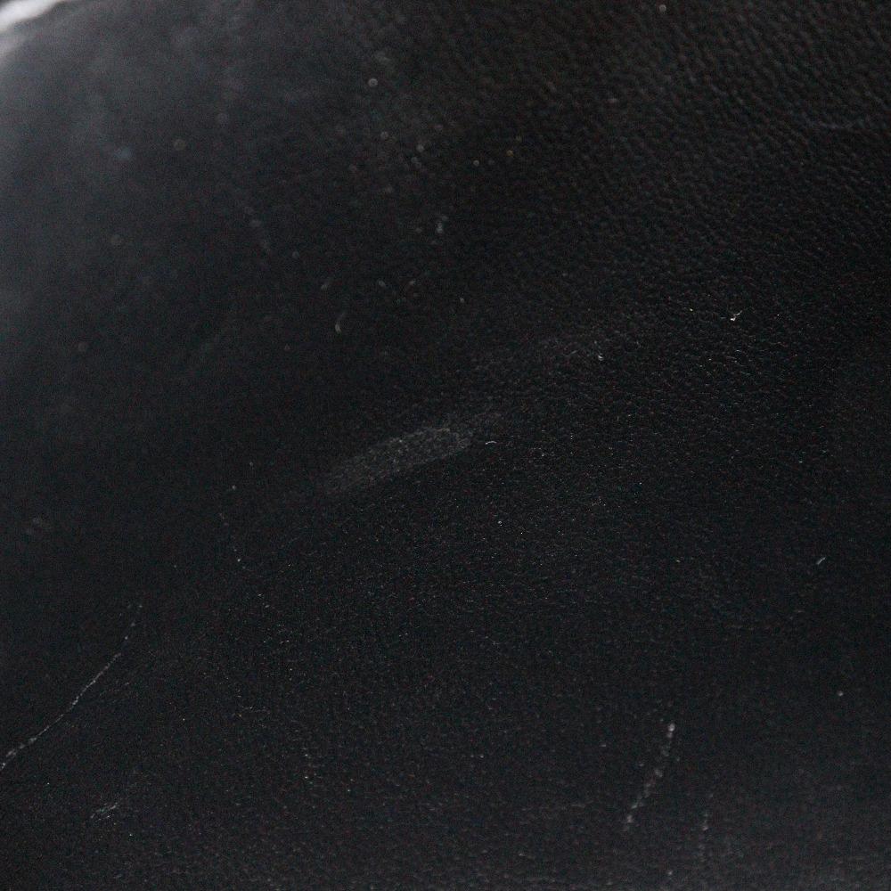 Burberry Geprägte Karo-Handtasche 2WAY-Umhängetasche schwarz Kalbsleder Damen Gebraucht