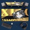 Large Computer Gamer Non-slip Keyboard Mat Kawaii Hu Tao Anime Girls Rubber Mouse Pad XXL Hot Game Genshin Impact Speed Mousepad