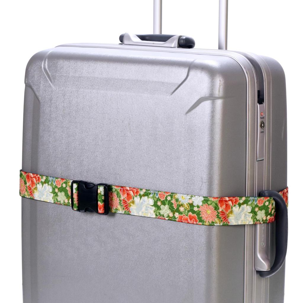 Travel Goods Suitcase Japanese Carry Adjustable Made In Green [FANS] Belt, Pattern, Belt, Length, Japan, VFS-164611GN