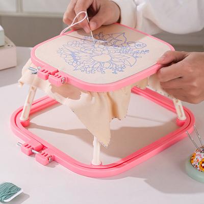 Suport de broderie ABS cu strat dublu, suport de birou pentru cusături în cruce, rame pentru artizanat manual pentru punch needle, broderie franceză