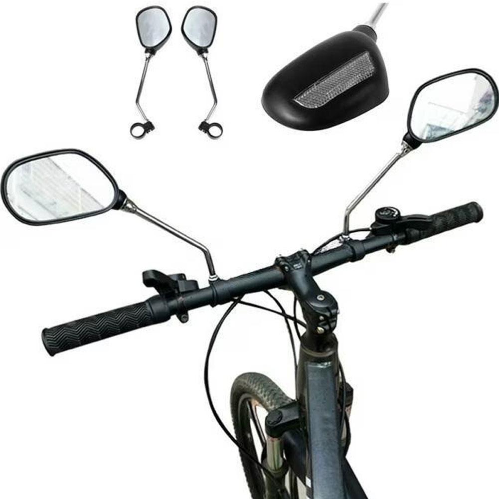 1 Pair Bicycle Rear View Mirror Bike Cycling Wide Range Back Sight Reflector Angle Adjustable Left Right Mirrors Accessories