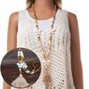 Lange Kette Statement Quasten Halskette Vintage Design Pullover Kette Boho Mode
