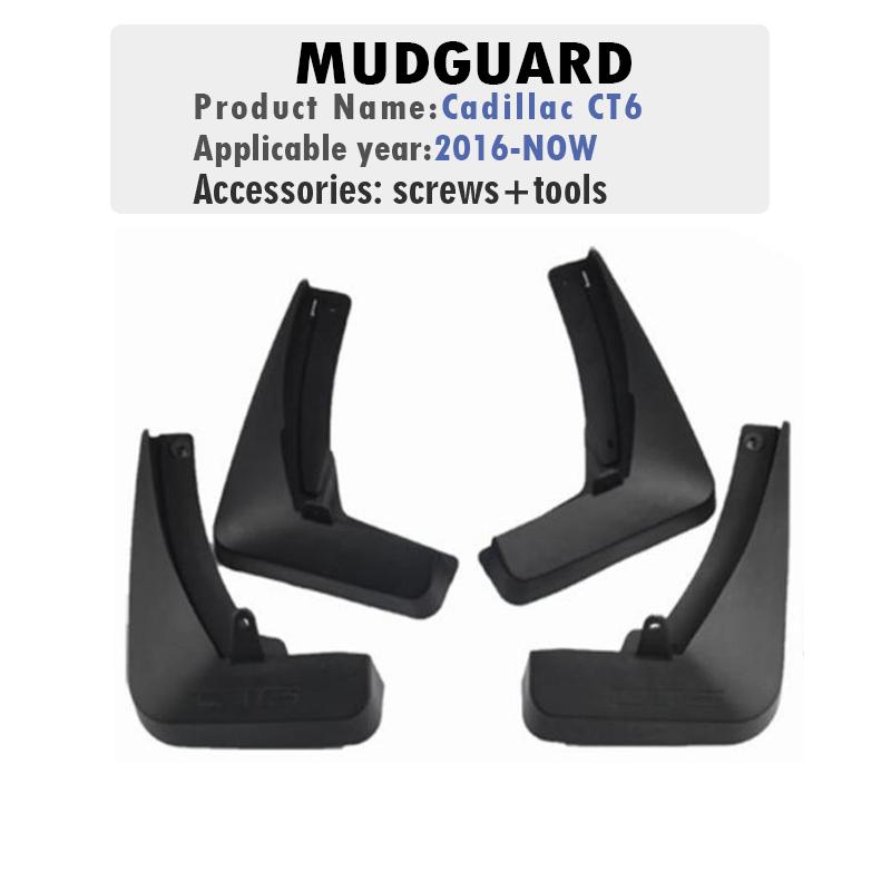 FOR Cadillac CT6 Mudguard Fender Mud Flap Guards Splash Mudflaps Car Accessories 4pcs 2016 2017 2018 -2025 Cadillac CT6