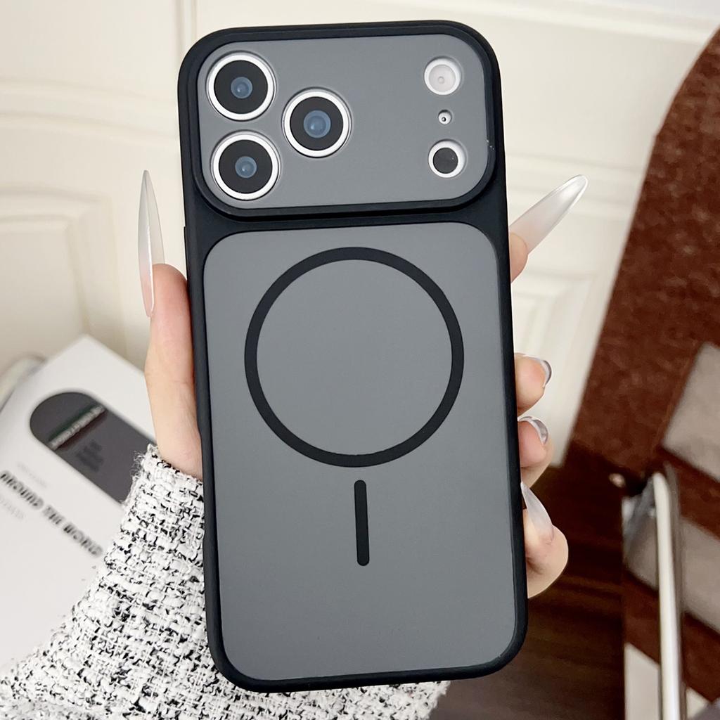 For iPhone 17 Pro Max Case Compatible with MagSafe Dual Color Skin Touch TPU PC Shockproof Phone Cover