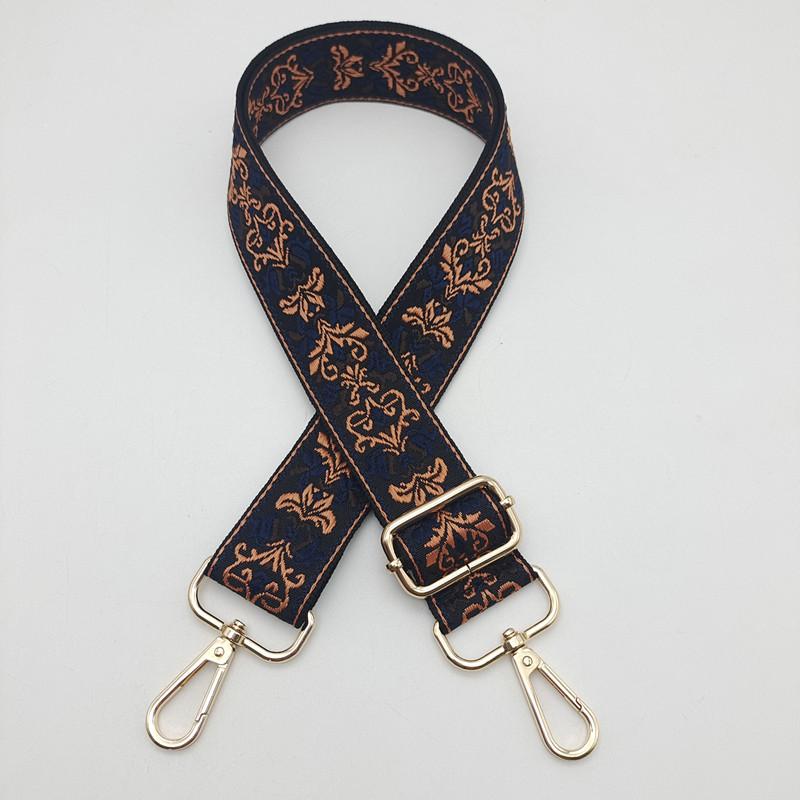 New Jacquard Women's Bag Strap One Shoulder Oblique Span Women's Bag Parts Accessories Replacement Strap Adjustable Bag Strap