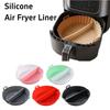 Food Grade Silicone Baking Tray Creative Circular Oven Mat Silicone Air Fryer Liner  Air Fryer Use