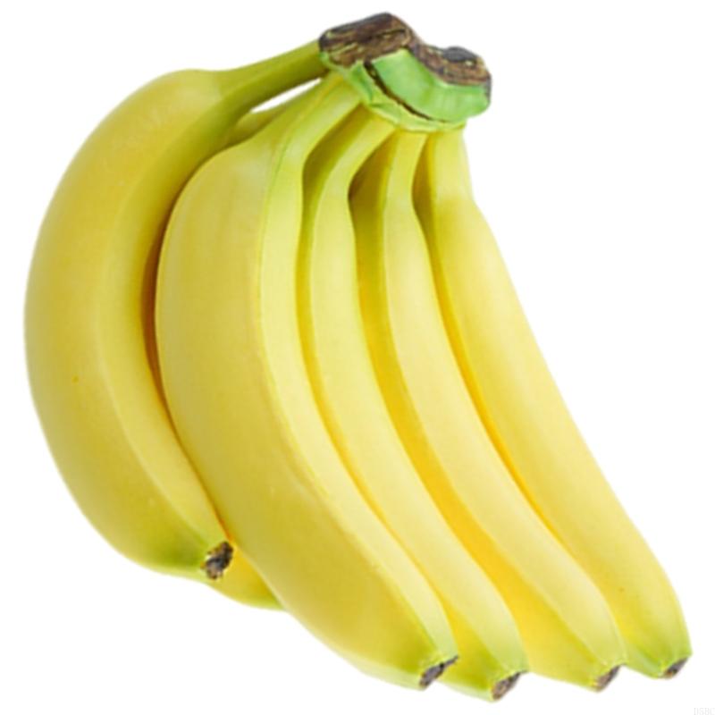 דגמי בננה מלאכותיים סימולציה ריאליסטית קישוט פירות לבית קישוט חתונה ותצוגה בחלון ראווה