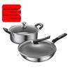 Saste Edelstahl Antihaft-Kochgeschirr 2-teiliges Set