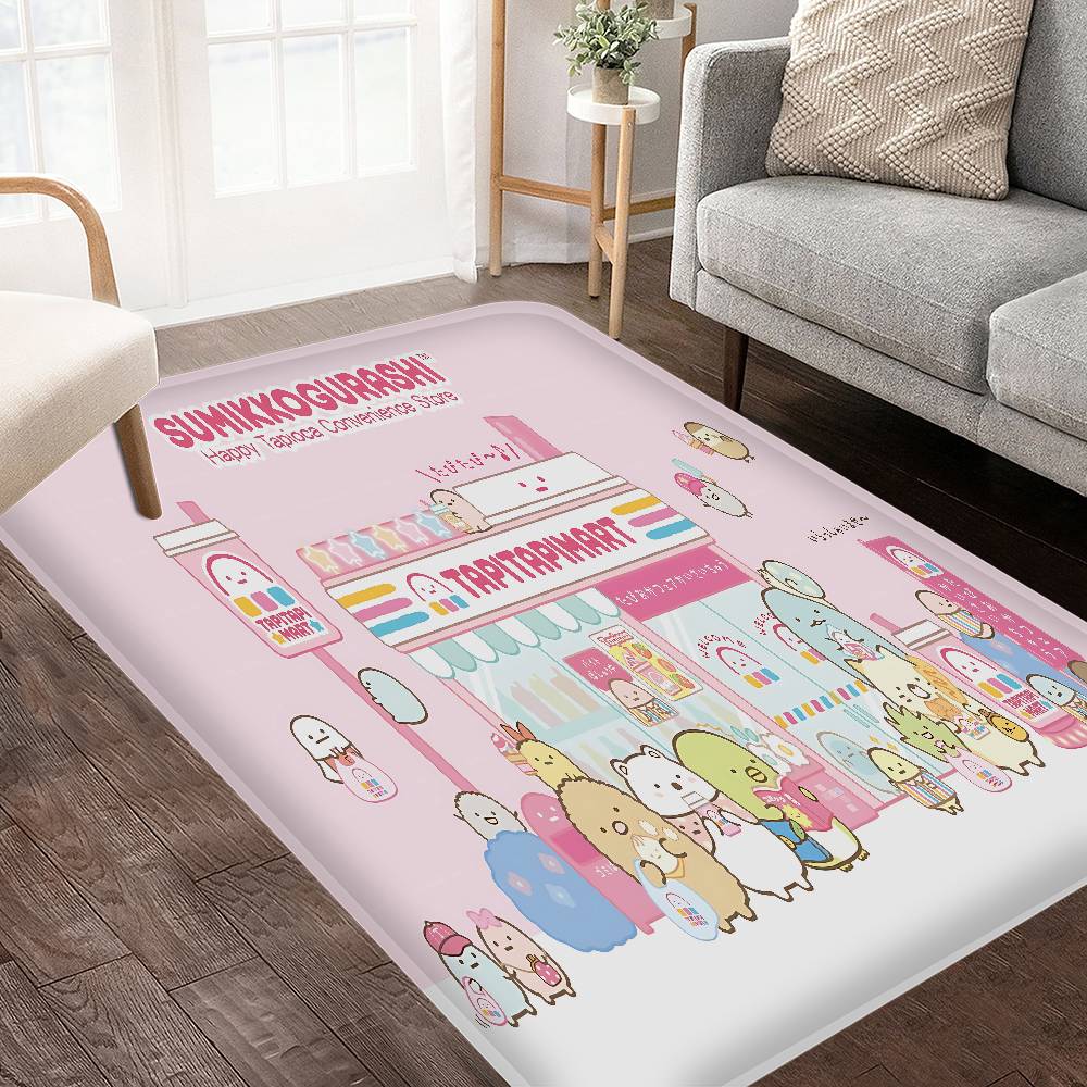 Japan S-Sumikkogurashi Cute Floor Mat INS Style Soft Bedroom Floor House Laundry Room Mat Anti-skid Household Carpets
