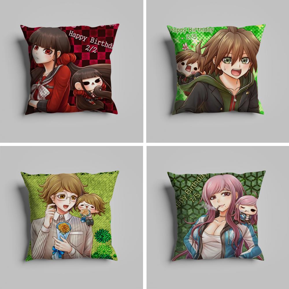 Pillow Case Luxurious Home Office, Sofa Decorative Multi Sized Car Seat Cushions, Pillowcases D-DanganronpaS Anime