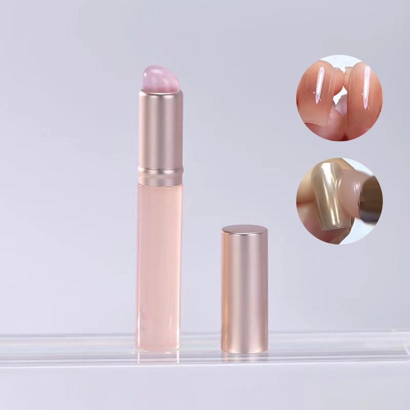 

Силиконовый аппликатор для дизайна ногтей, хромированный пигмент, пыль, нанесение градиентной ручки, легкая мазковая пудра, силиконовые кисти для ногтей, инструмент розовый