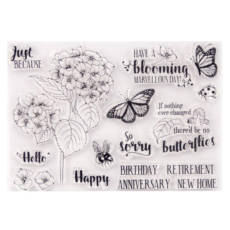 For Fun Retro Transparent Silicone Stamps Seal Ledger Stamp for Scrapbooking DIY Decor Rubber Stamp Card Making Craft Supplies
