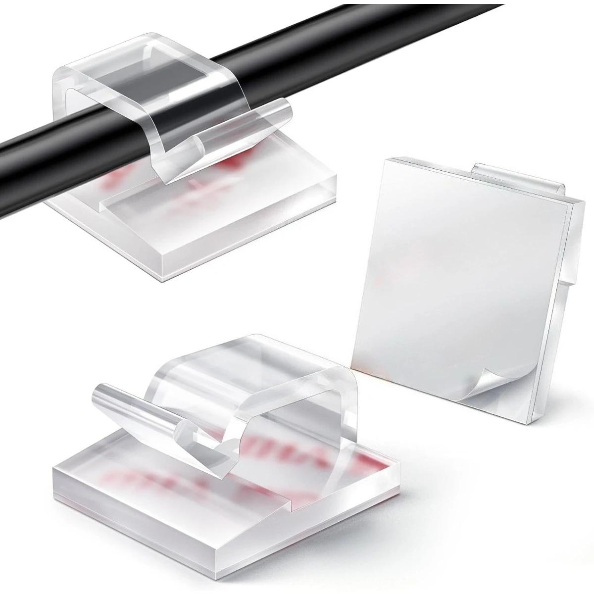 

20-100Pcs Christmas Light Clips Hooks for Outdoor String Lights Clips Wire Holder for Hanging Lights Wall Cable Fairy Lights 20Pcs чистий