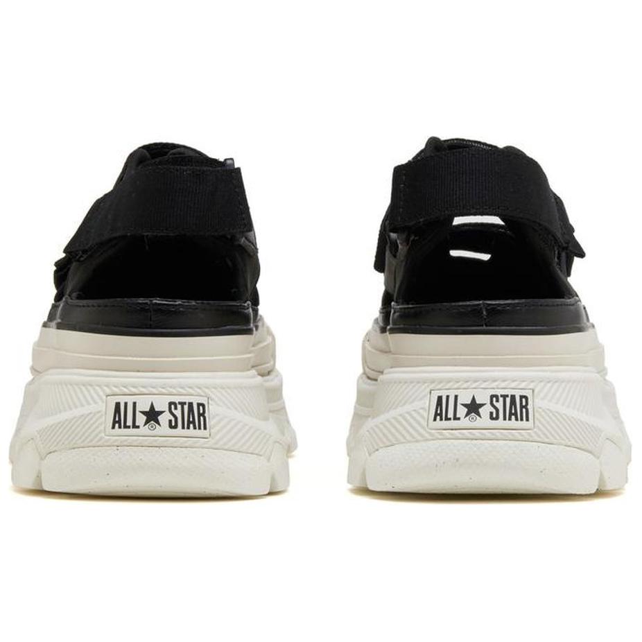 Converse All Star Trekwave Sandals Ox Comfortable Casual Versatile Thick Sole Non-Slip Beach Sandals Unisex Sandals Black White 31310820