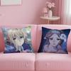 classic anime Violet Evergarden Cushion Cover Soft  EasyWash Pillow Case  Versatile for Couch Bed Travel and Office
