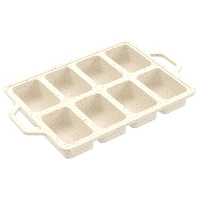 Mini Kastenform 8 Mulden Silikon Mini Brot Kastenformen Antihaft Muffinblech Hochtemperaturbeständige Backform für Küche