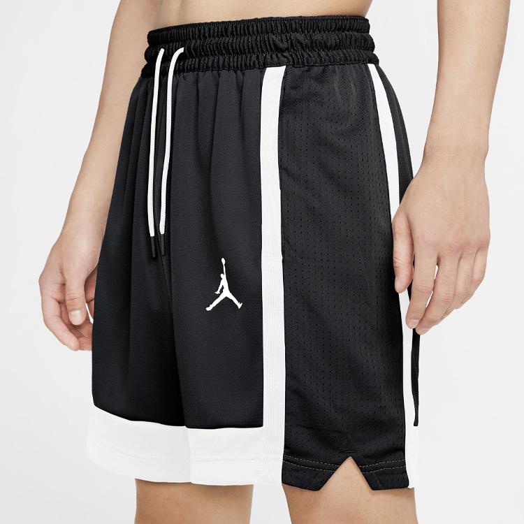 Jordan Air Dri-FIT Lace-Up Contrast Panel Slim Fit Basketball Pants Men Bottoms Black CT4764-010