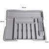 Retractable Drawer Storage Tray Partition Design Plastic Cutlery Organizer with Knife Holder Large-capacity Kitchen Storage Box