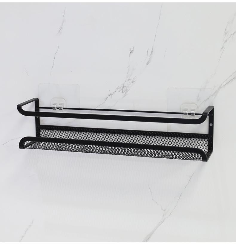 Multi-layer Wall-mounted Kitchen Spice Rack - No-drill Iron Art Seasoning Storage