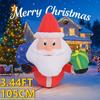 3.44FT Yard Party Decoration Inflatable Gift Bag Santa Toy LED Light Xmas Home Decor Supplies Ornaments Christmas Holiday Gifts