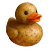 Vegetable Duck Figurine Tomato Carrot Mushroom Onion Potato Cabbage Pepper Duck Statue Resin Sculpture Home Office Decoration Ornament