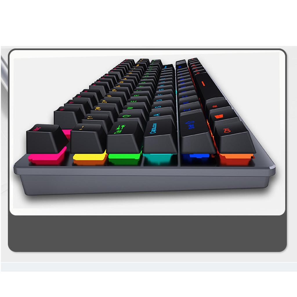 USB 87 Standard Keys Punk Gaming Keyboard for Windows Gamer