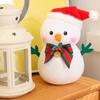 Fluffy Christmas Snowman Pendant Anime Xmas Ornament Creative Snowman Plush Toy  New Year