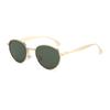 Durable High Quality Retro Edgy Punk Designer Style Stylish Trendy Alloy Metal Round Shaped Female Women Sun Glasses