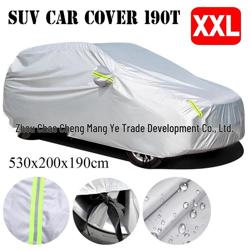 190T Thickened Car Umbrella: Rain, Snow, Dust, and Sun Protection Cover