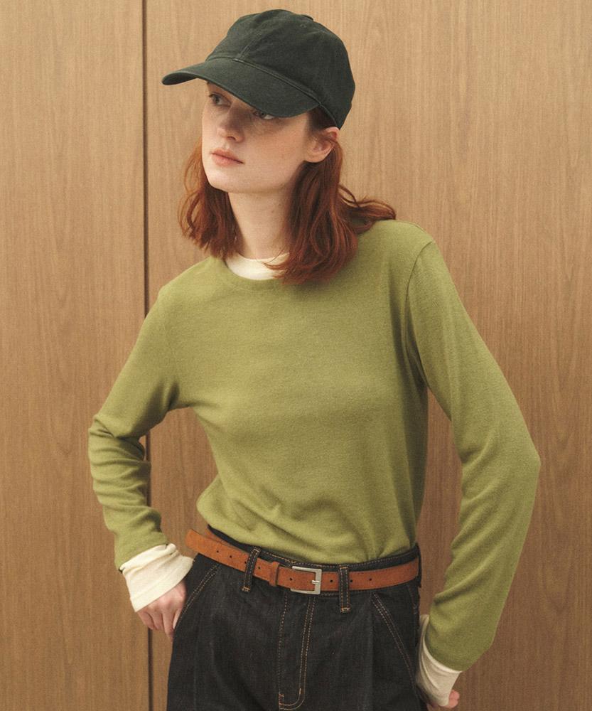 AAU Color Block Layered T-Shirt_Olive