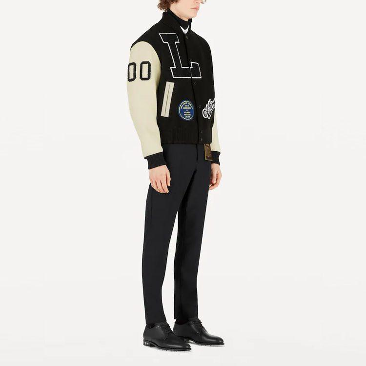 Louis Vuitton SS22 Baseball Jacket Men's Black 1A5F4P